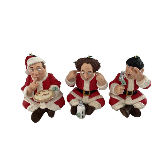 1999 Larry, Moe, and Curly Hallmark Ornament (The Three Stooges) QX6499