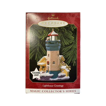 1999 Lighthouse Greetings Hallmark Ornament (Lighthouse Greetings) QLX7379 Image2