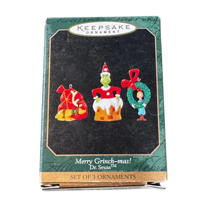 1999 Merry Grinch-mas! Hallmark Ornament (The Grinch) QXI4627