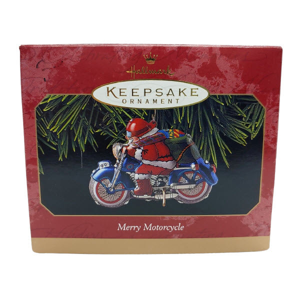 1999 Merry Motorcycle Hallmark Ornament (Tin) QX6637