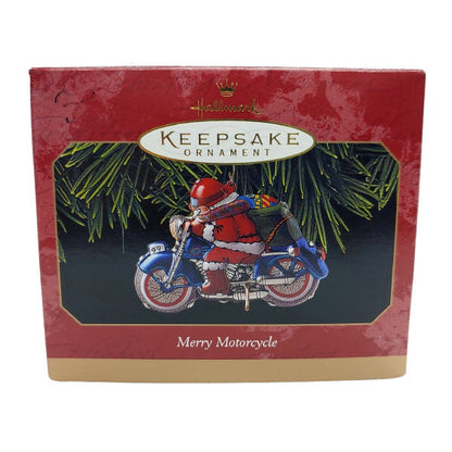 1999 Merry Motorcycle Hallmark Ornament (Tin) QX6637