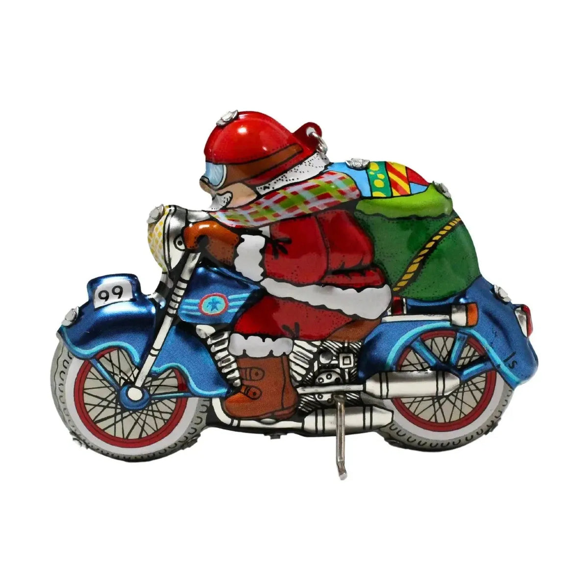 1999 Merry Motorcycle Hallmark Ornament (Tin) QX6637 Image1