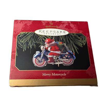 1999 Merry Motorcycle Hallmark Ornament (Tin) QX6637 Image2