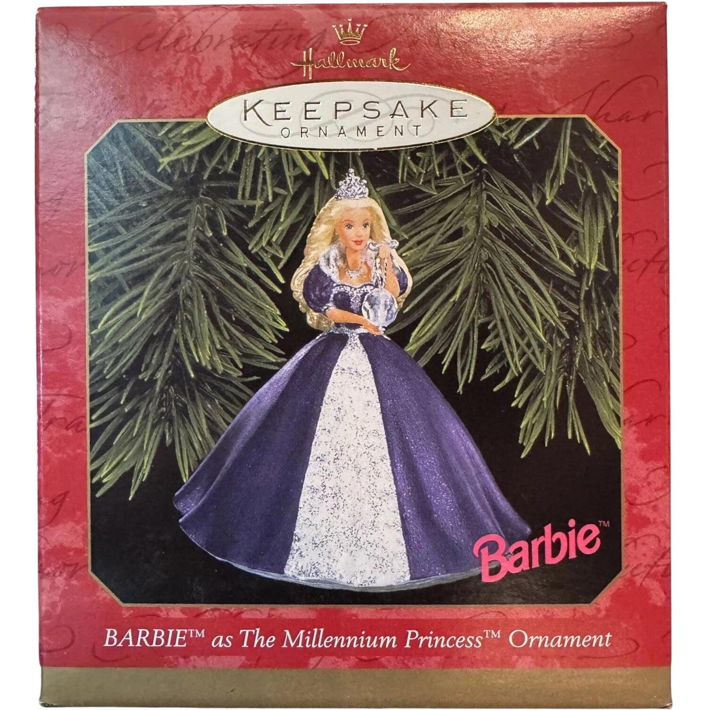 1999 Millennium Princess Hallmark Ornament (Barbie) QXI4019