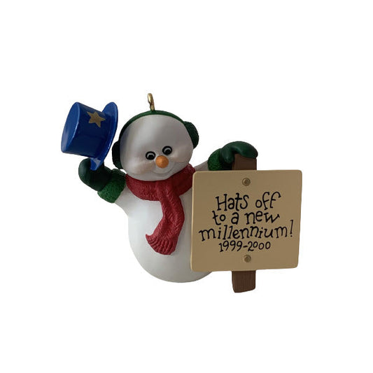 1999 Millennium Snowman Hallmark Ornament (Snowmen) QX8059