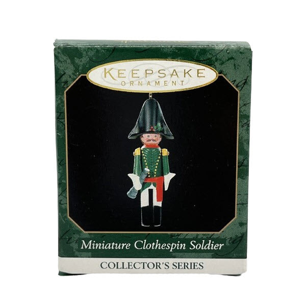 1999 Miniature Clothespin Soldier Hallmark Ornament (Miniature Clothespin Soldier) QXM4579