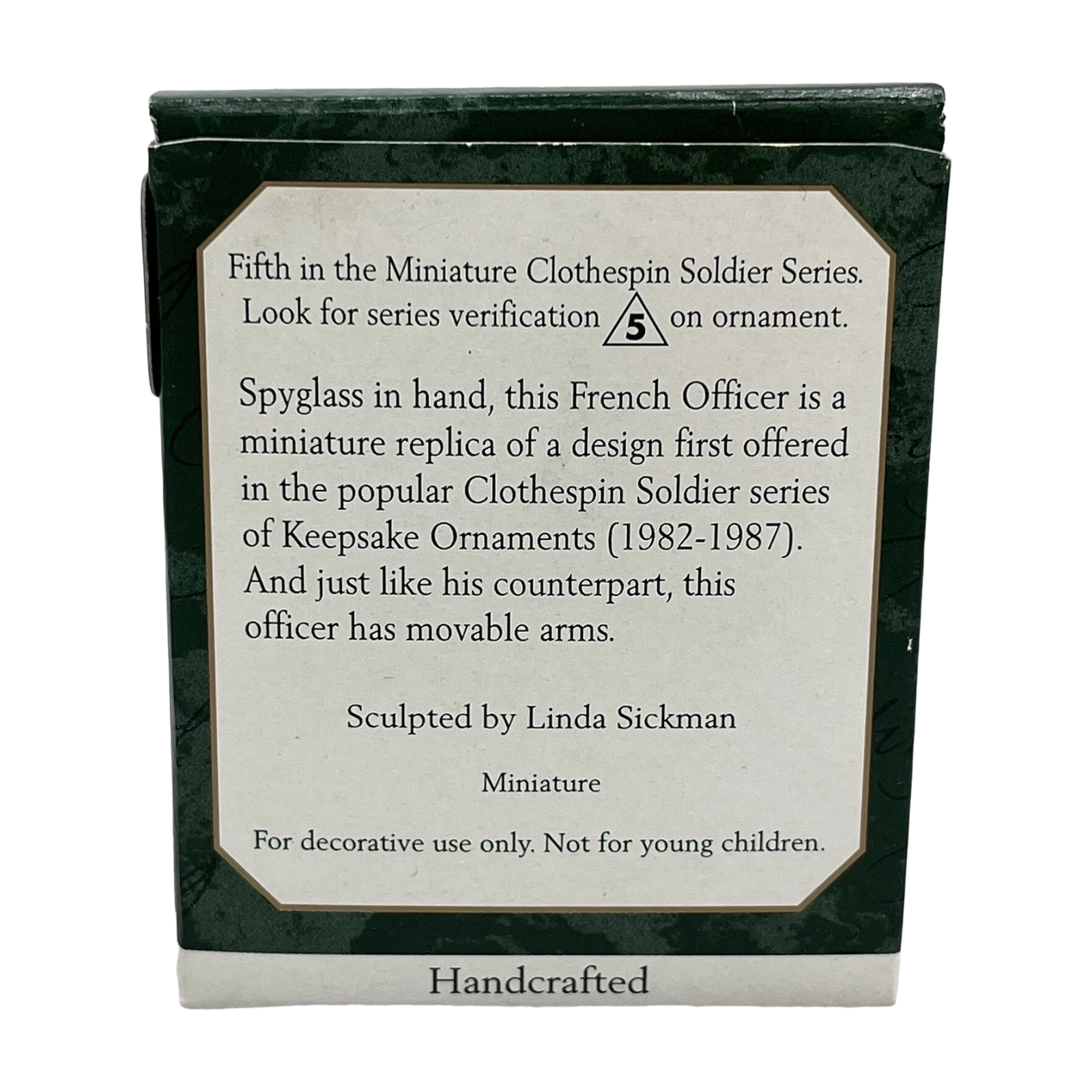 1999 Miniature Clothespin Soldier Hallmark Ornament (Miniature Clothespin Soldier) QXM4579 Image6