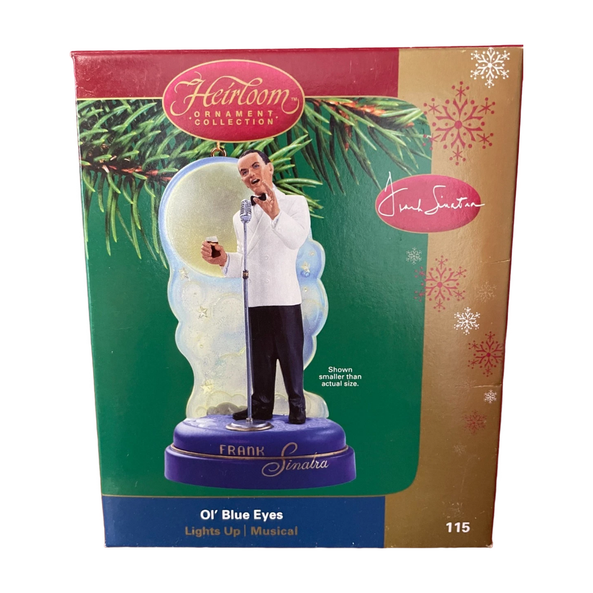 1999 Ol’ Blue Eyes (Frank Sinatra Collection) Carlton Cards Heirloom Ornament CXOR-115L Image2