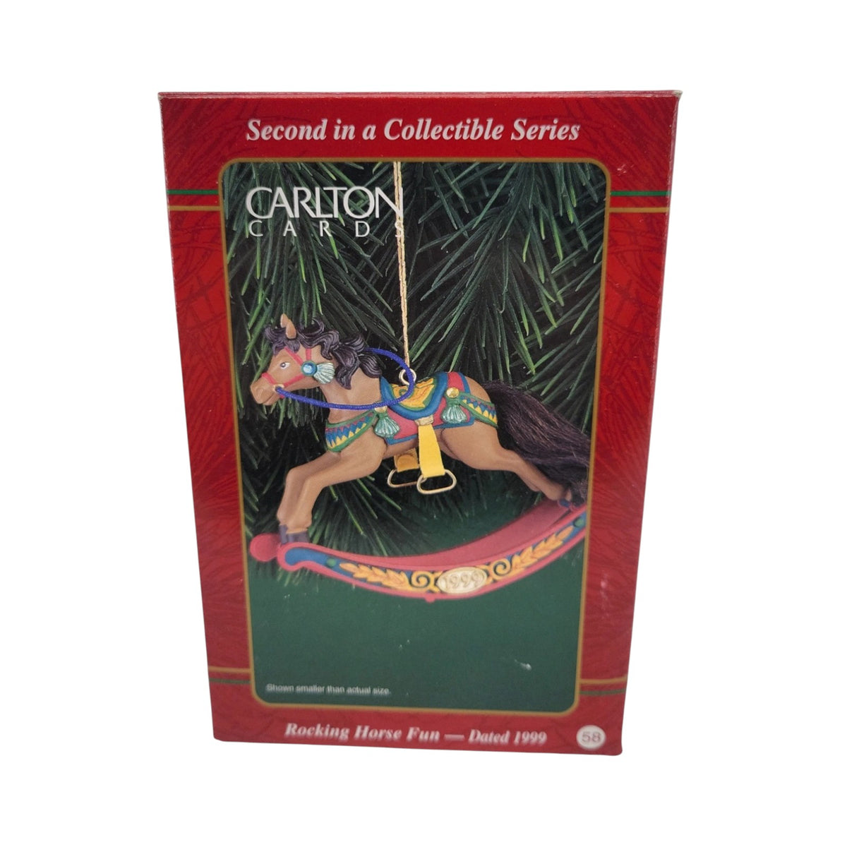 1999 Old-Fashioned Fun Carlton Cards Ornaments (Rocking Horse) CXOR-138A Image2