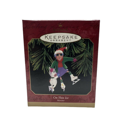 1999 On Thin Ice Hallmark Ornament (Maxine) QX6489