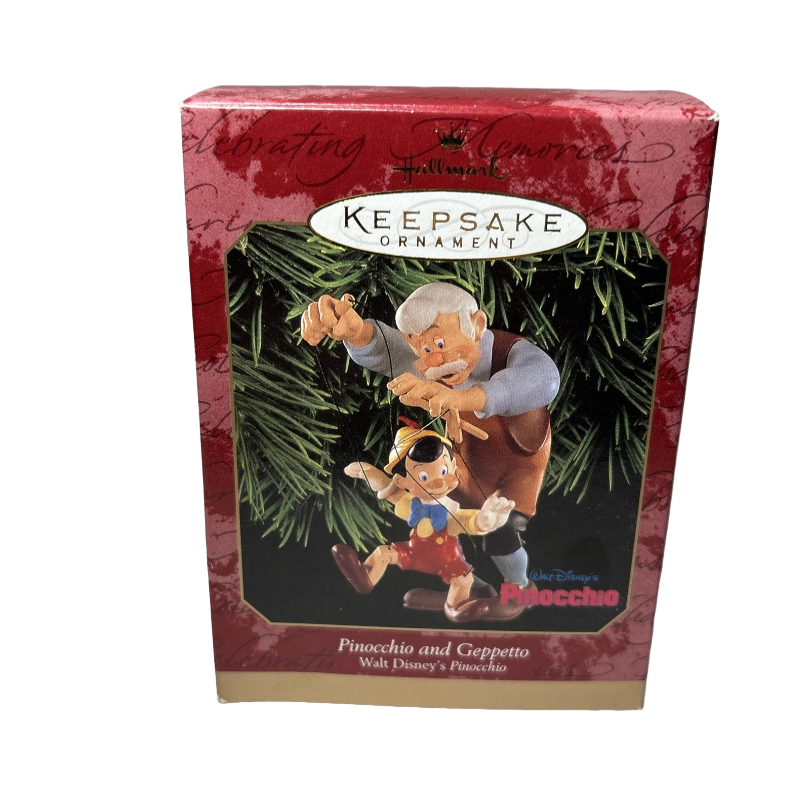1999 Pinocchio and Geppetto Hallmark Ornament (Pinocchio) QXD4107 Image2