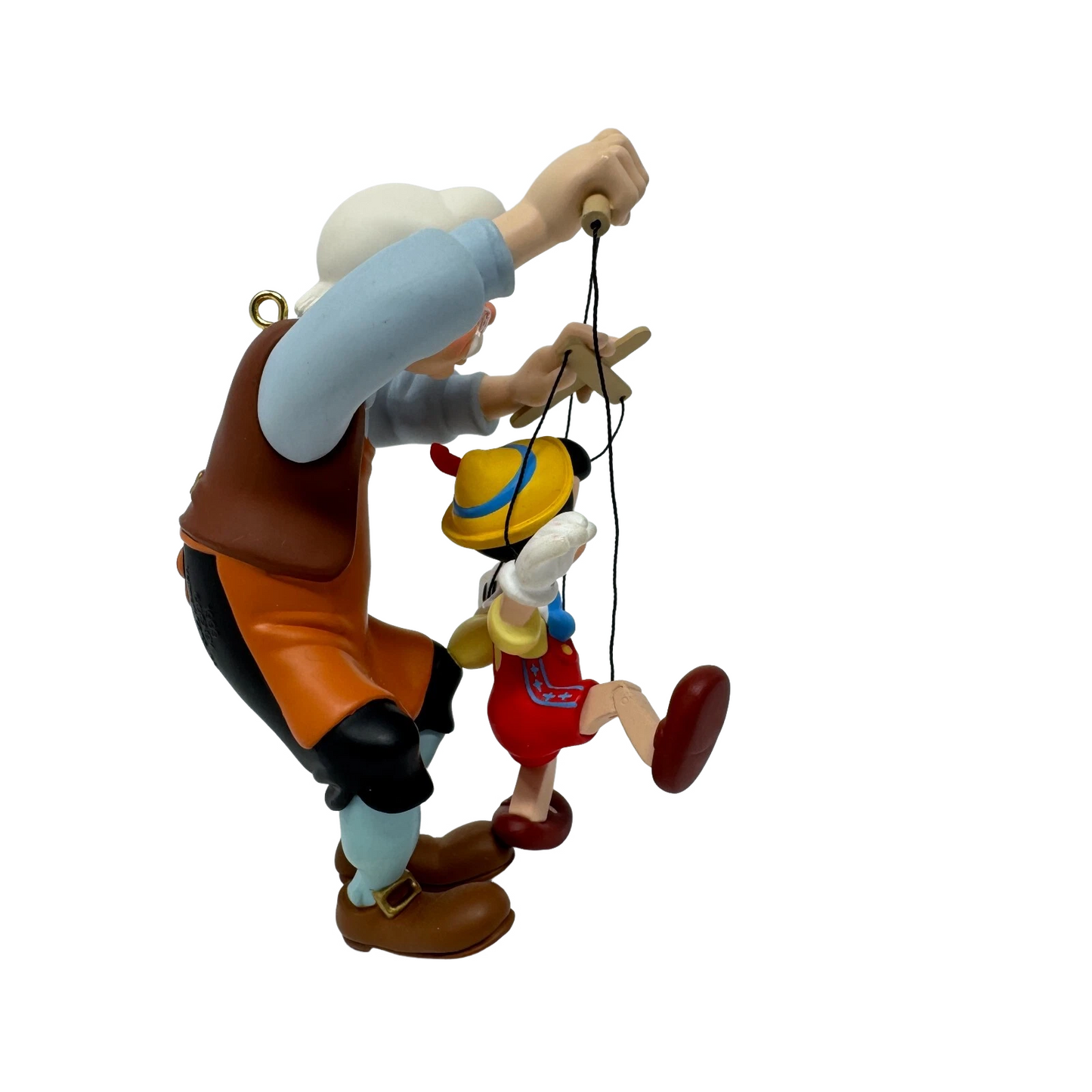 1999 Pinocchio and Geppetto Hallmark Ornament (Pinocchio) QXD4107 Image3
