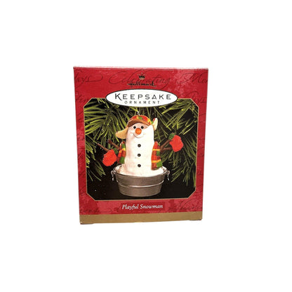 1999 Playful Snowman Hallmark Ornament (Snowman) QX6867 Image2