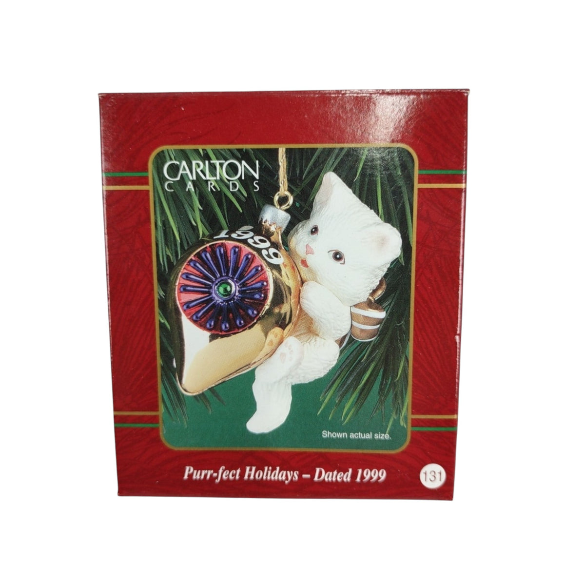 1999 Purr-fect Holidays Carlton Cards Ornaments (Kitten) CXOR-128A Image2
