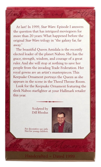 1999 Queen Amidala Hallmark Ornament (Star Wars) QXI4187 Image7
