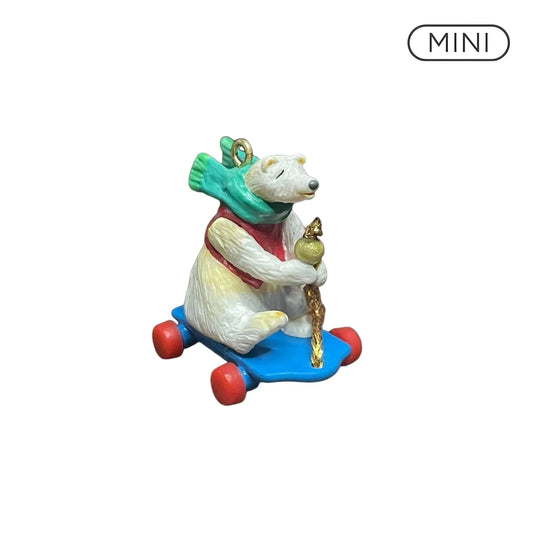 1999 Roll-a-Bear Hallmark Ornament (Polar Bear) QXM4629 Image1