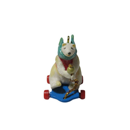1999 Roll-a-Bear Hallmark Ornament (Polar Bear) QXM4629