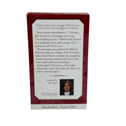 1999 Rose Angel Hallmark Ornament (The Language of Flowers) QX6289 Image6