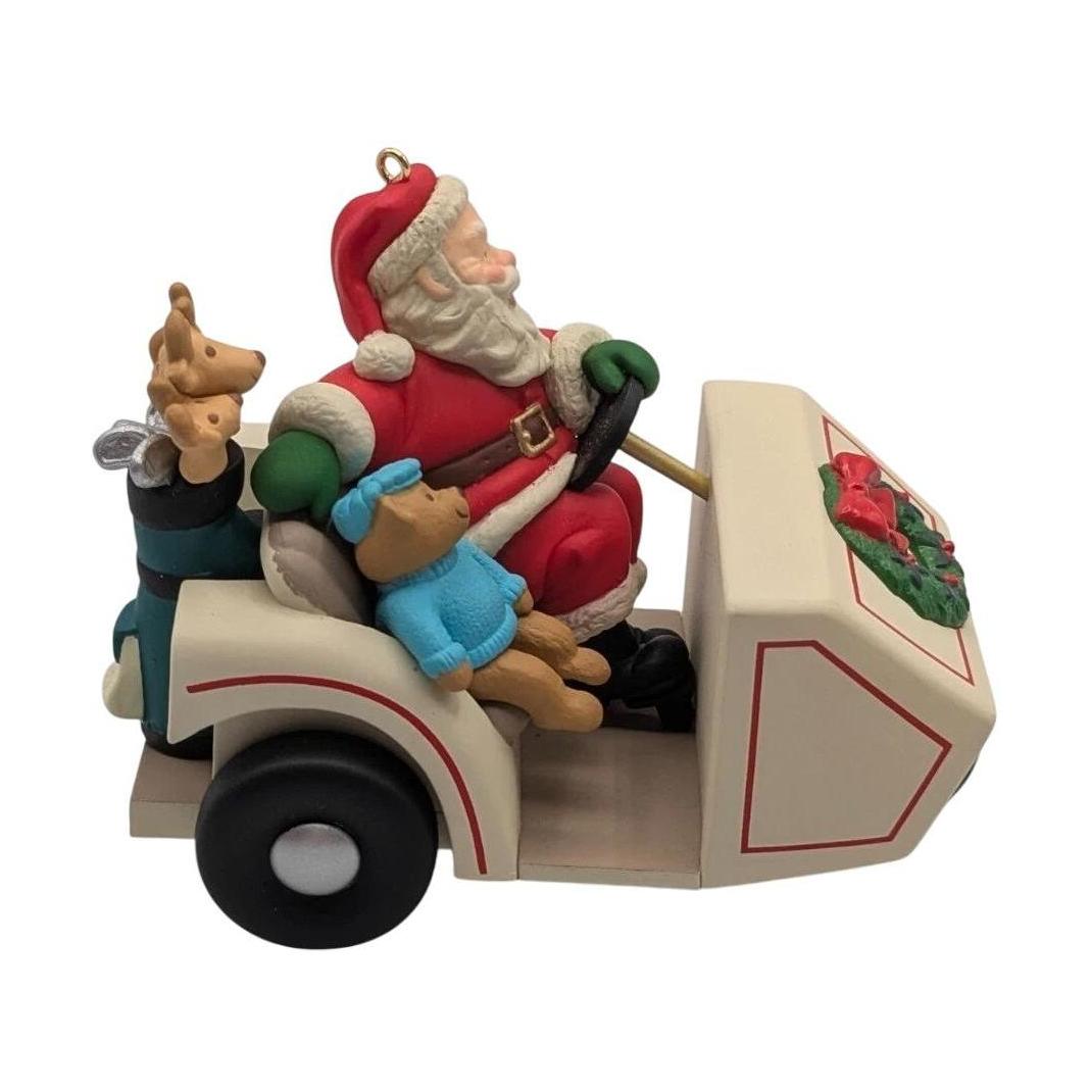 1999 Santa's Golf Cart Hallmark Ornament (Here Comes Santa) QX6337 Image3