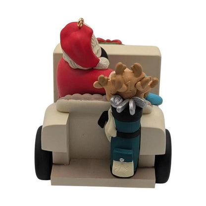 1999 Santa's Golf Cart Hallmark Ornament (Here Comes Santa) QX6337 Image4