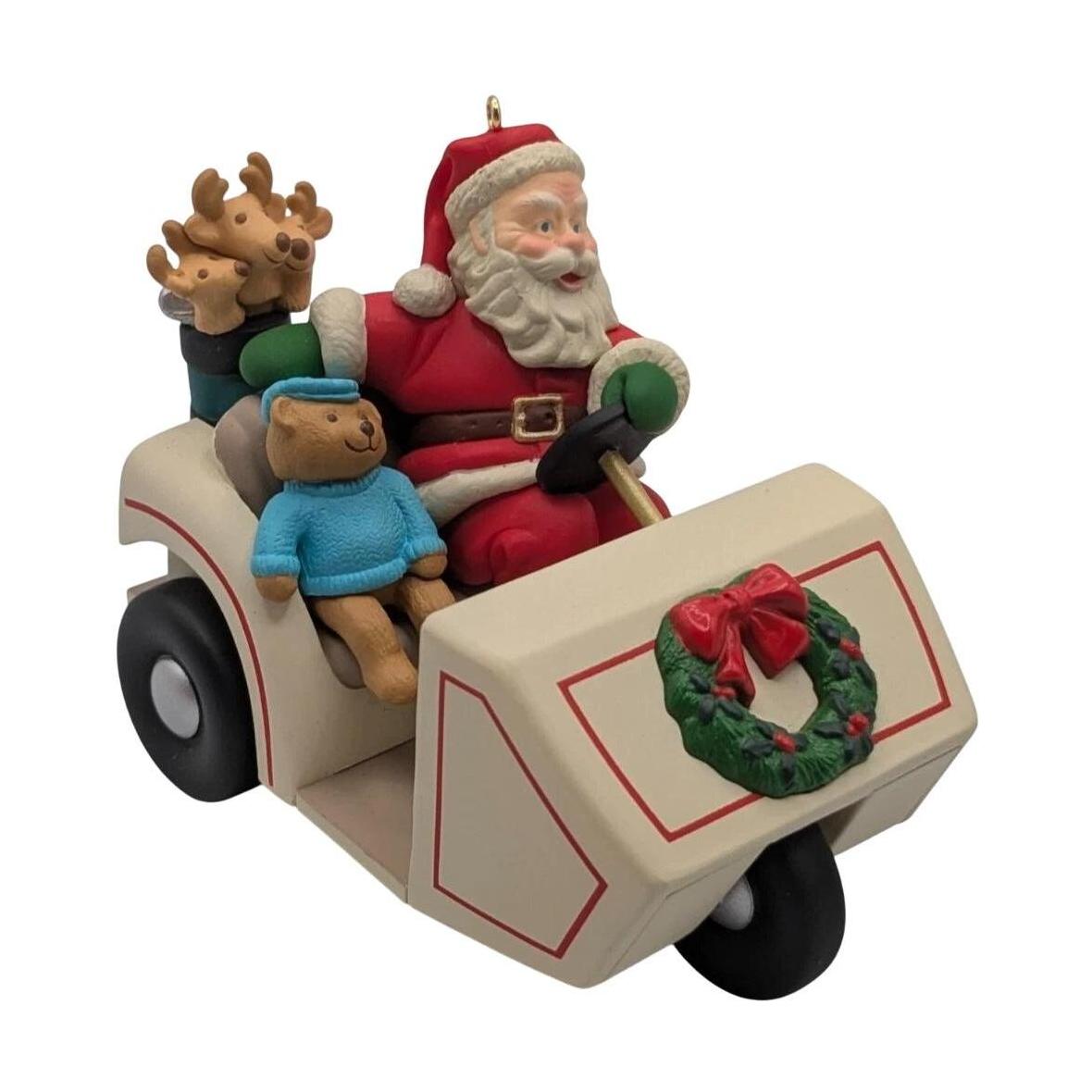 1999 Santa's Golf Cart Hallmark Ornament (Here Comes Santa) QX6337 Image6