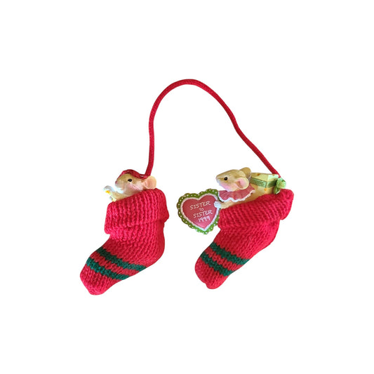 1999 Sister-to-Sister Carlton Cards Ornaments (Mouse) CXOR-044A Image1