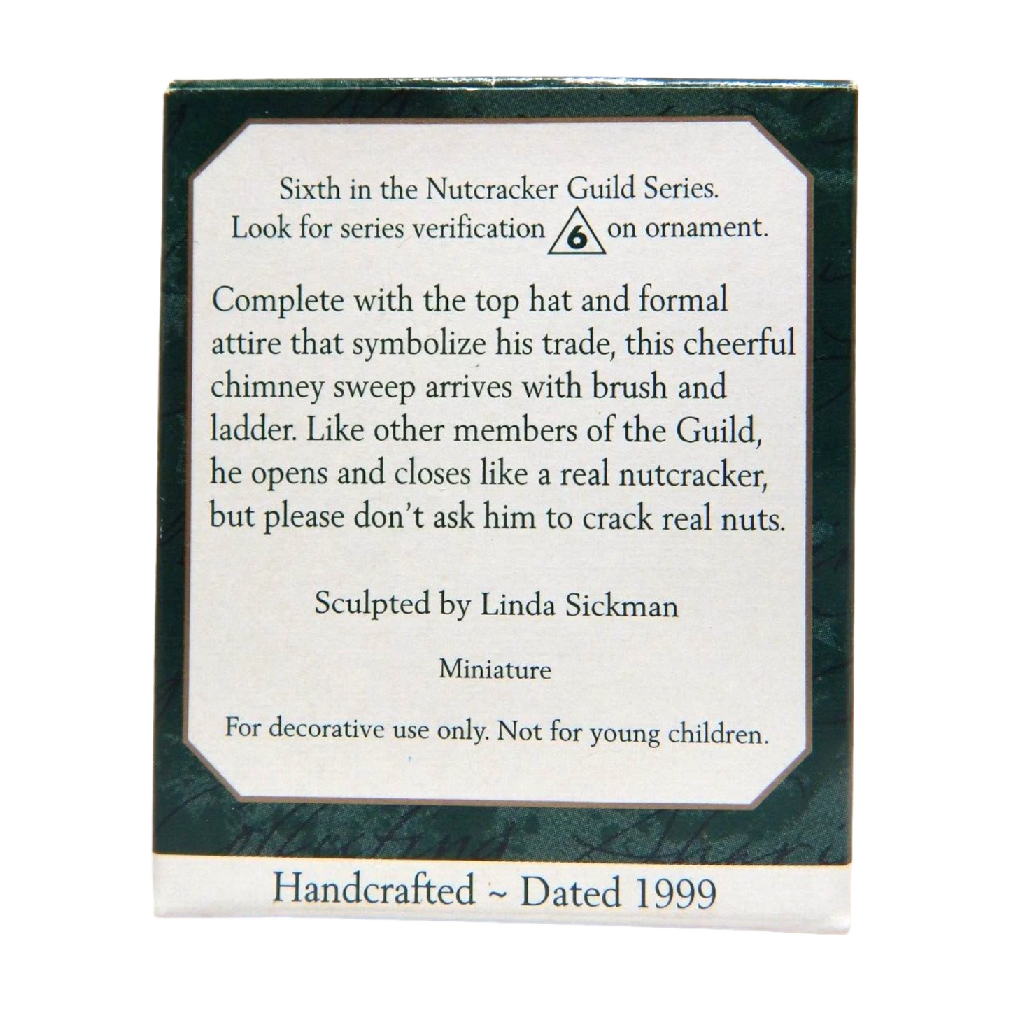 1999 Sled & Tree Hallmark Ornament (Nutcracker Guild) QXM4587 Image8
