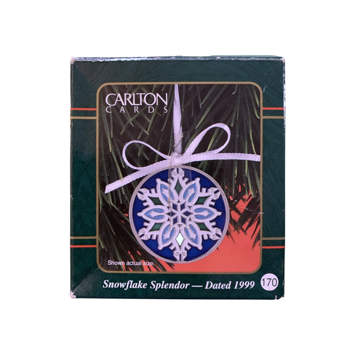 1999 Snowflake Splendor Carlton Cards Ornaments (Snowflake) CXOR-170A Image2