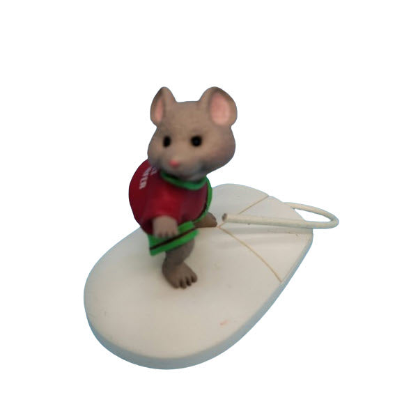 1999 Surfin' the Net Hallmark Ornament (Mouse) QX6607