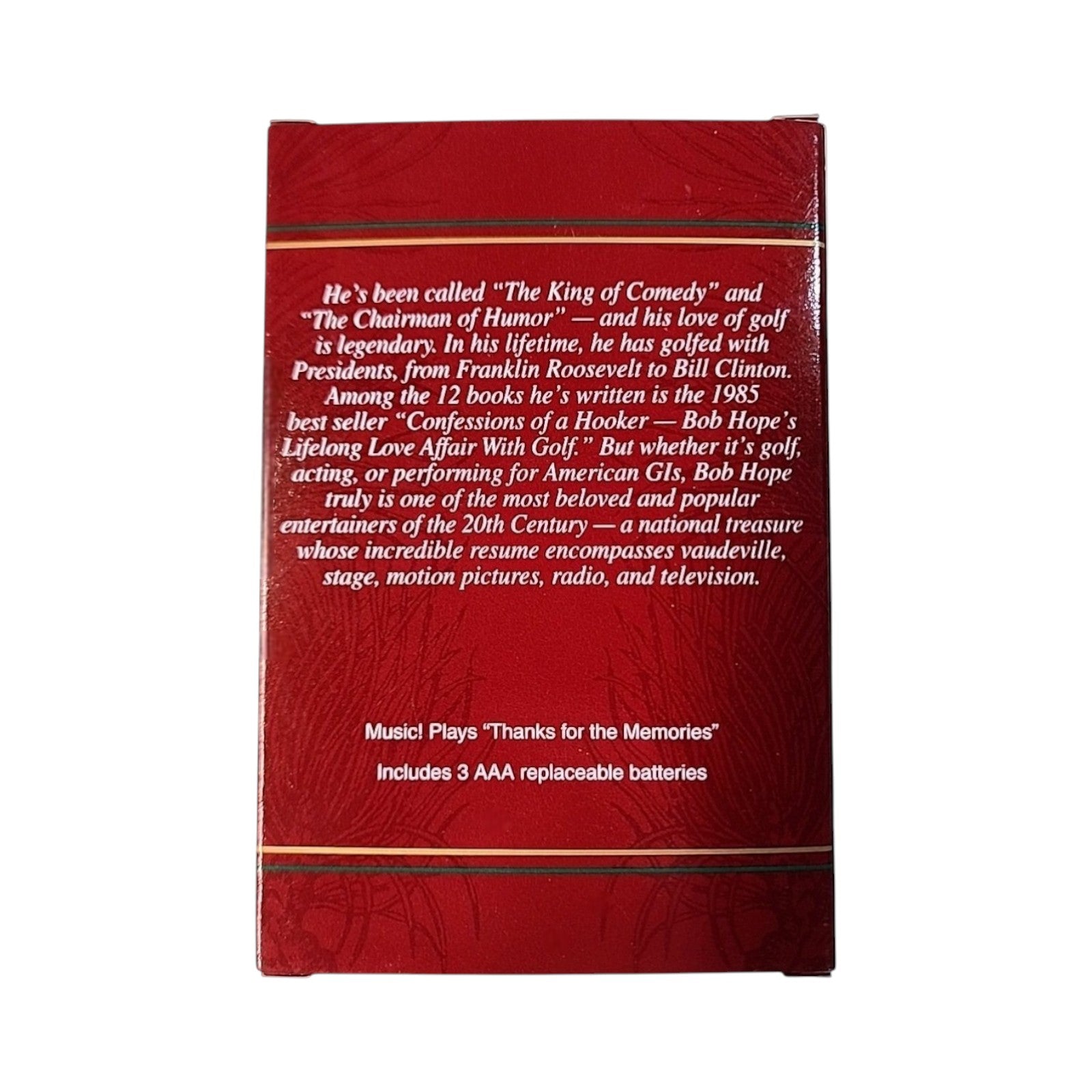 1999 Tanks "Fore" The Memories - Bob Hope Carlton Cards Ornaments (Golf) by Carlton Cards CXOR-069A CXOR-069A Image5