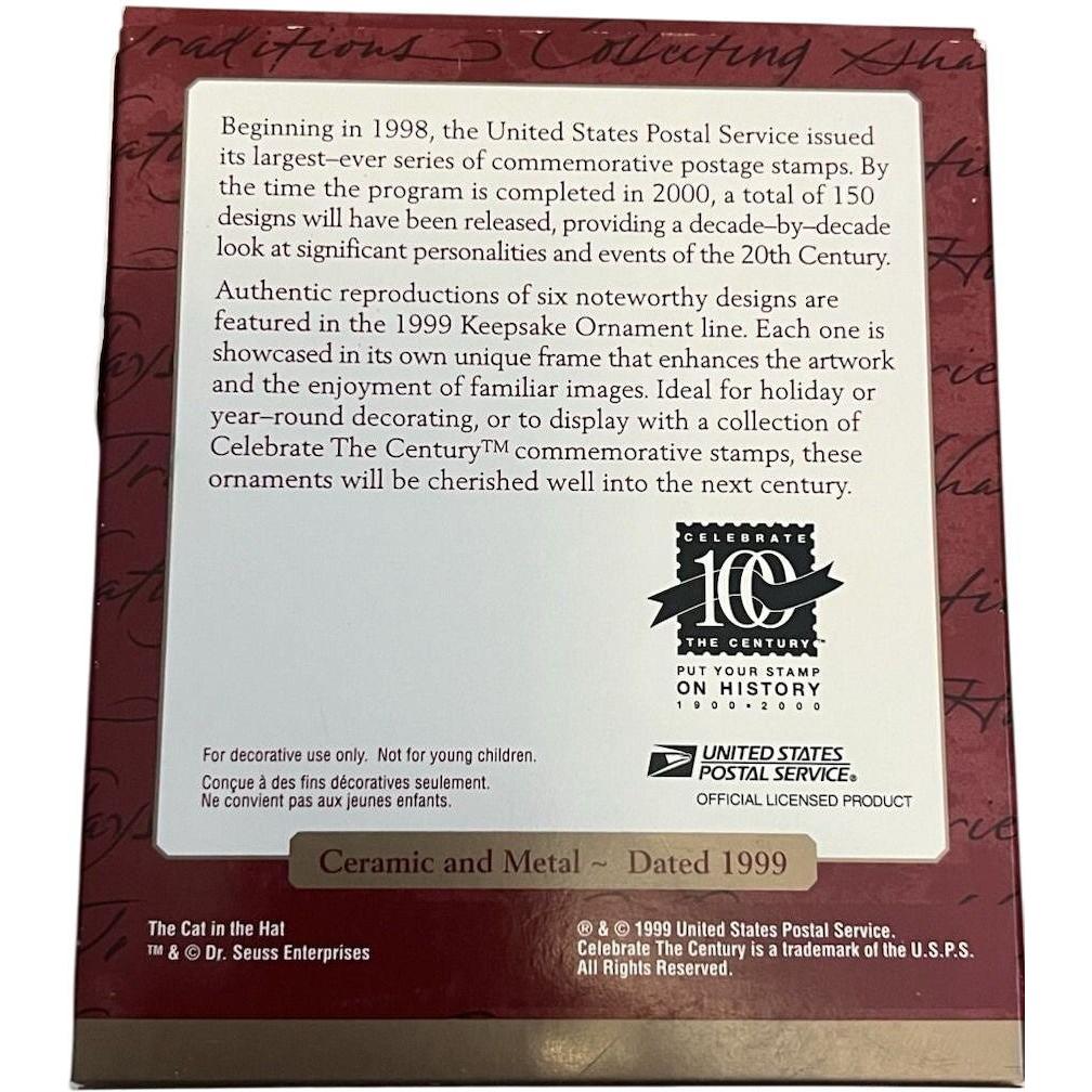 1999 The Cat in the Hat Hallmark Ornament (Dr. Seuss) QXI8579
