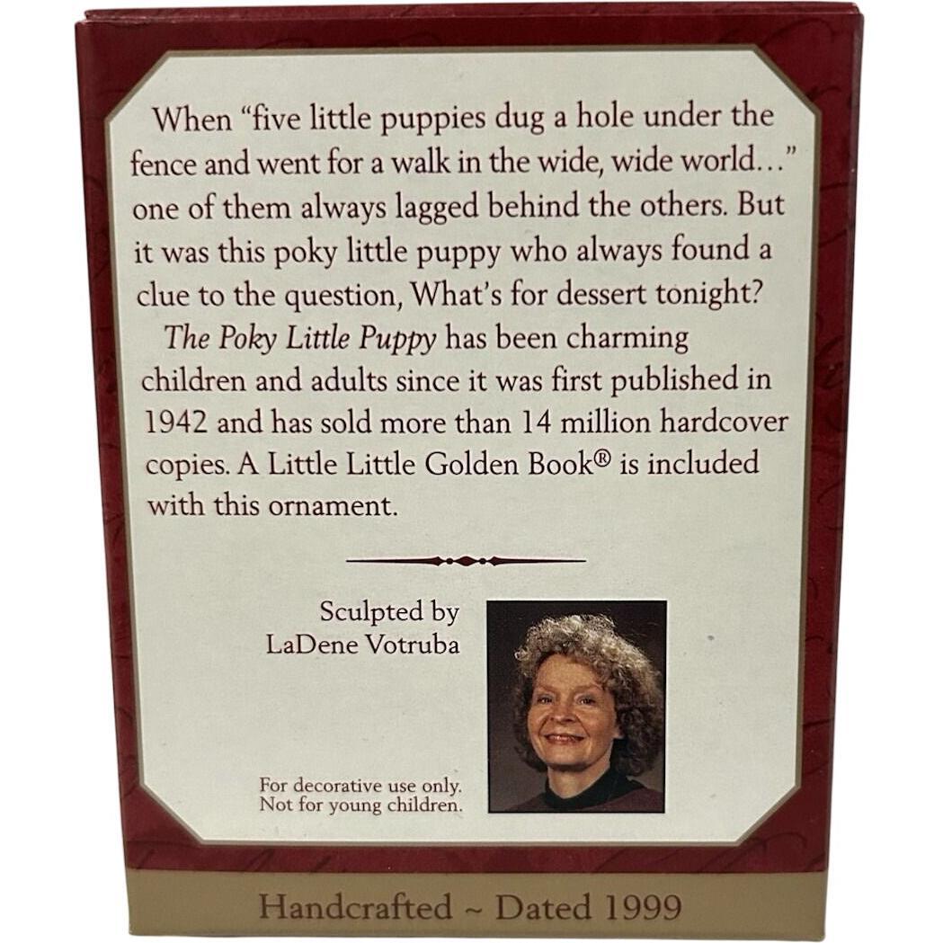 1999 The Poky Little Puppy Hallmark Ornament (Little Golden Books) QX6479