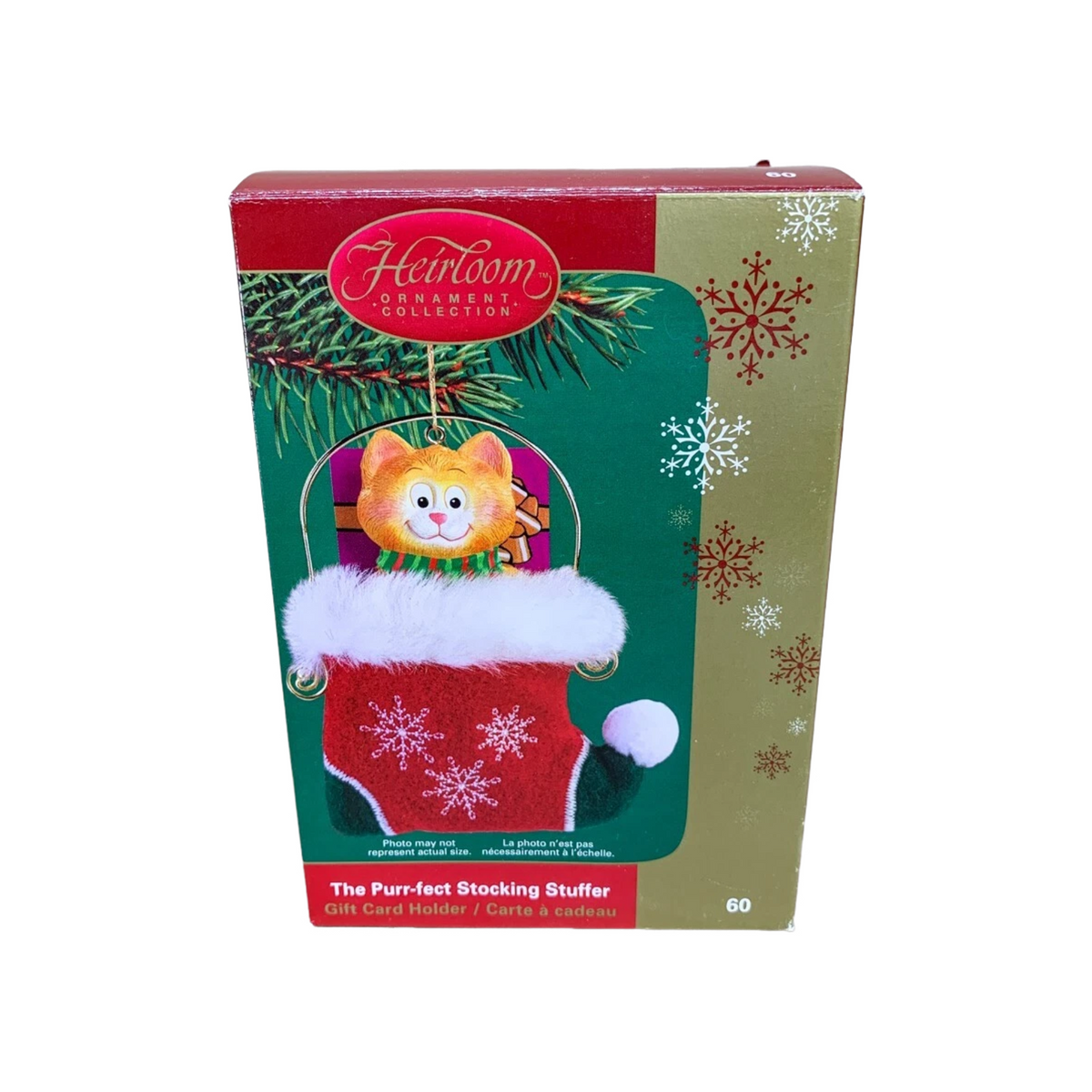 1999 The Purr-fect Stocking Stuffer (Kitten) Carlton Cards Heirloom Ornament CXOR-060N Image2