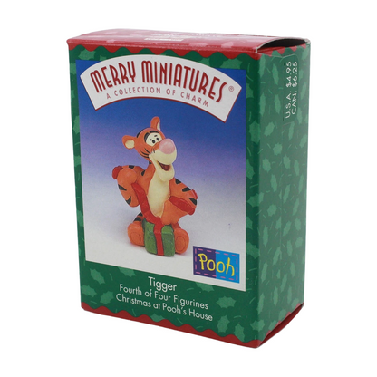 1999 Tigger Hallmark Ornament (Fourth of Four Figurines, Christmas at Pooh' s House) QRP8527 Image2