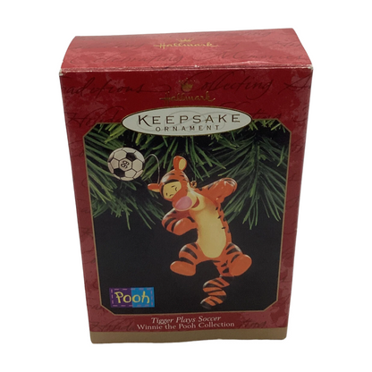 1999 Tigger Plays Soccer Hallmark Ornament (Winnie the Pooh) QXD4119 Image2