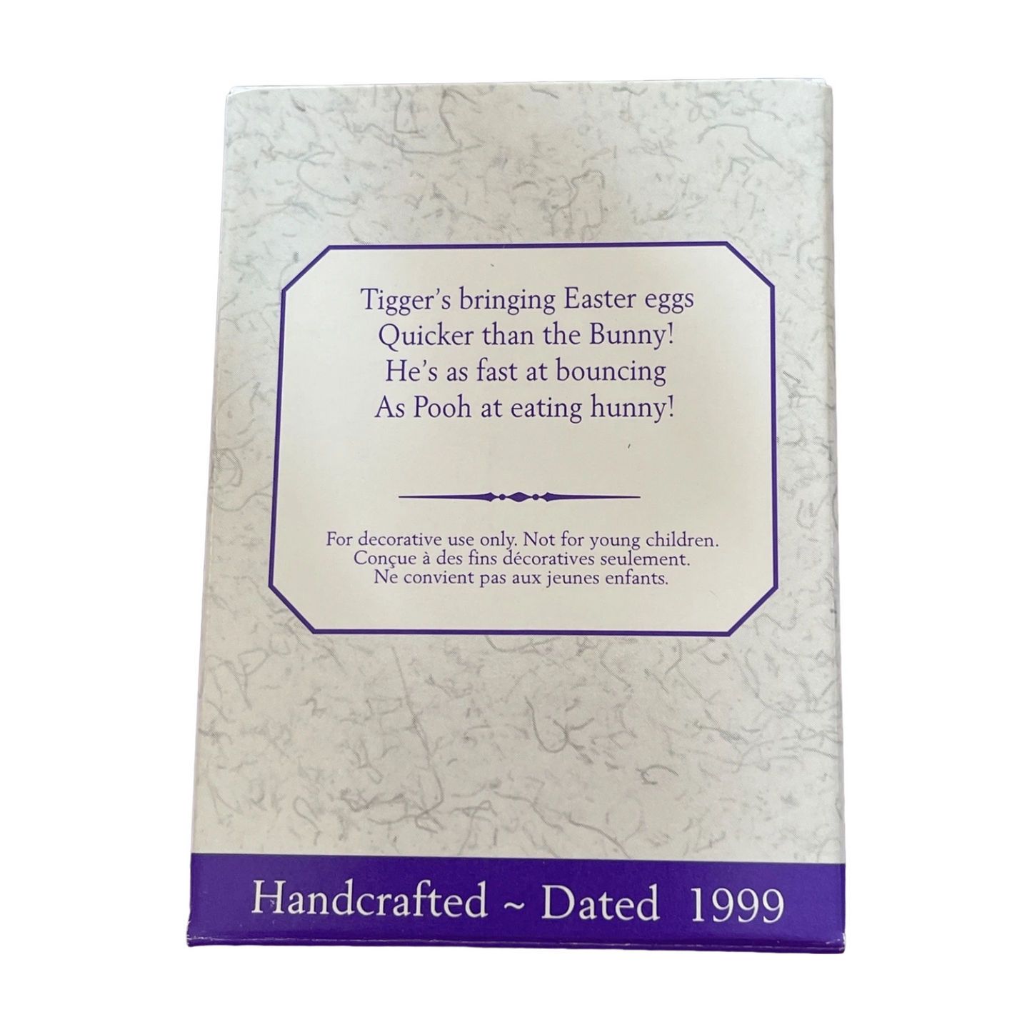 1999 Tiggerific Easter Delivery Hallmark Ornament (Winnie the Pooh) QEO8359 Image7