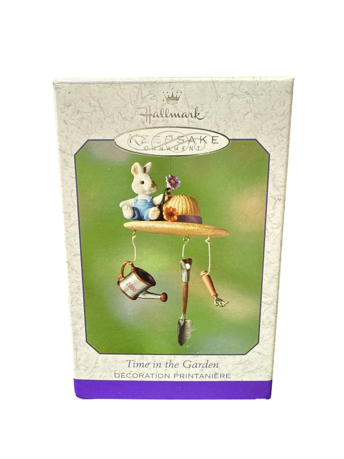 1999 Time in the Garden Hallmark Ornament (Bunny) QEO8511