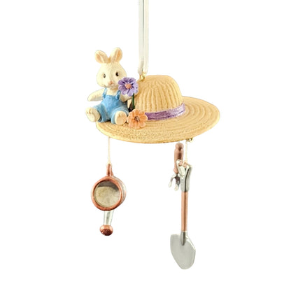 1999 Time in the Garden Hallmark Ornament (Bunny) QEO8511