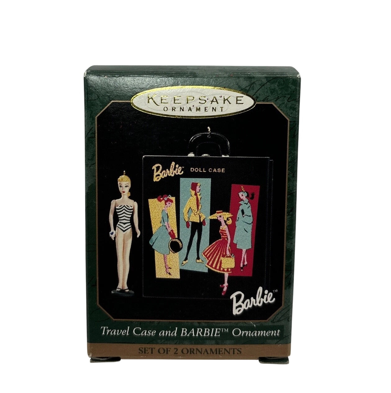 1999 Travel Case & Barbie Hallmark Ornament (Barbie Cases) QXI6129