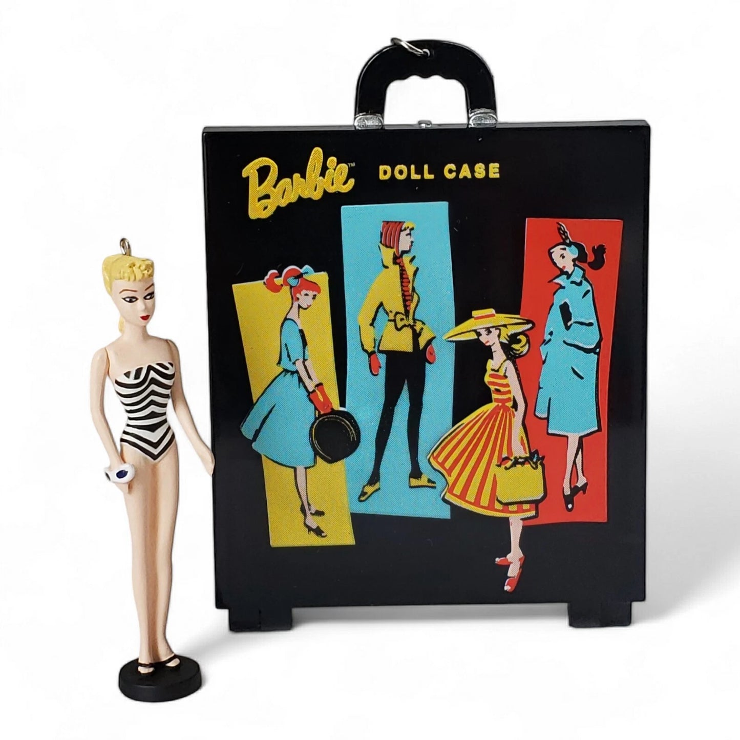 1999 Travel Case & Barbie Hallmark Ornament (Barbie Cases) QXI6129
