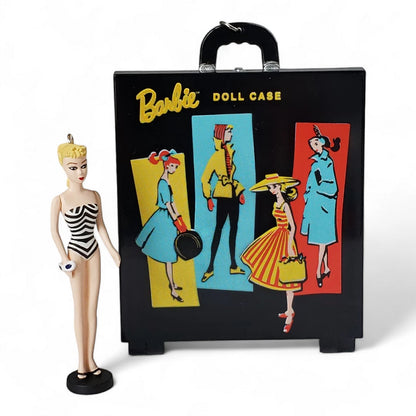 1999 Travel Case & Barbie Hallmark Ornament (Barbie Cases) QXI6129