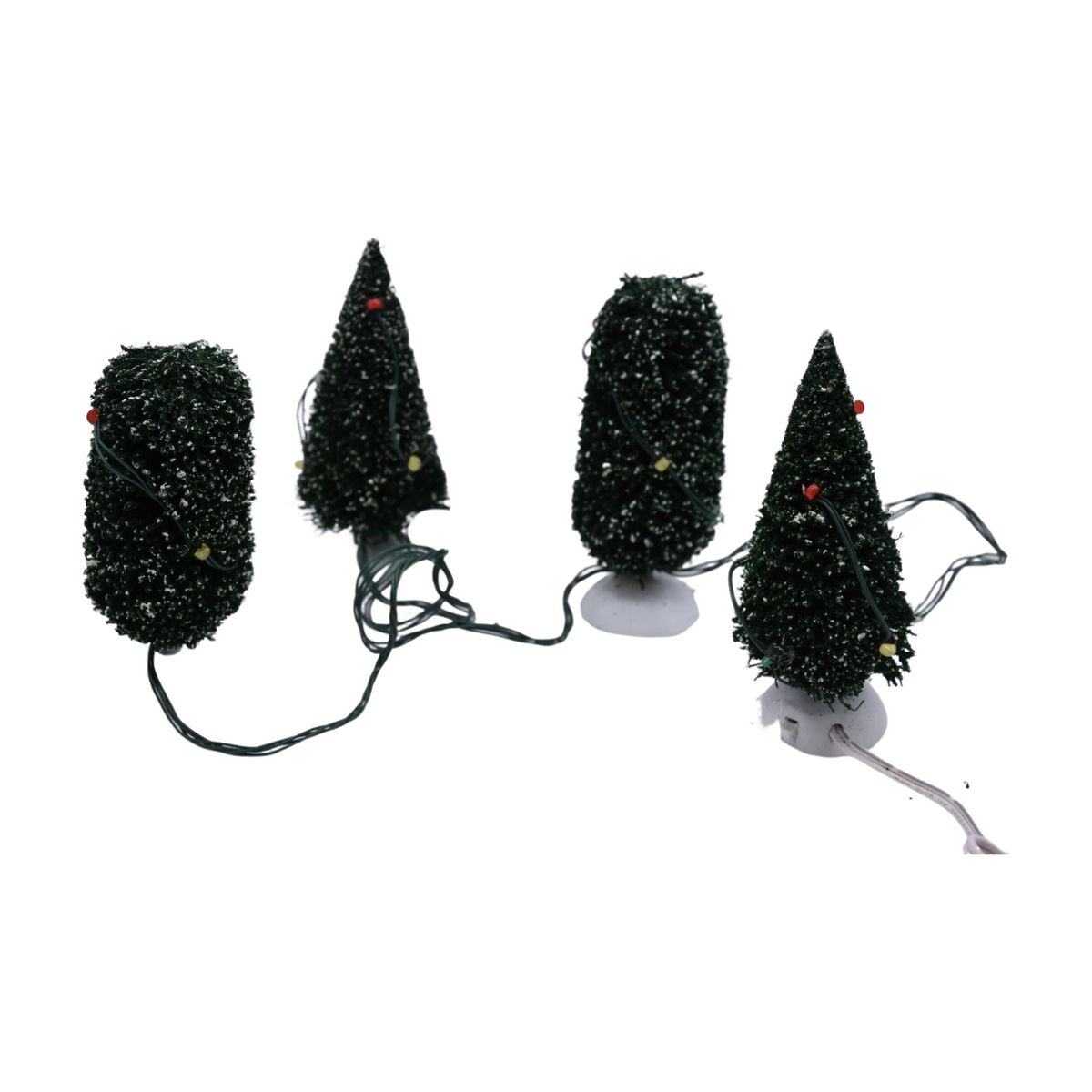 1999 “Twinkling Lit Shrubs – Green Set of 4” – Department 56 Village Accessories Item #56.52824 Image3
