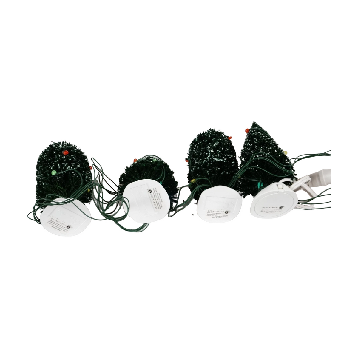 1999 “Twinkling Lit Shrubs – Green Set of 4” – Department 56 Village Accessories Item #56.52824 Image5