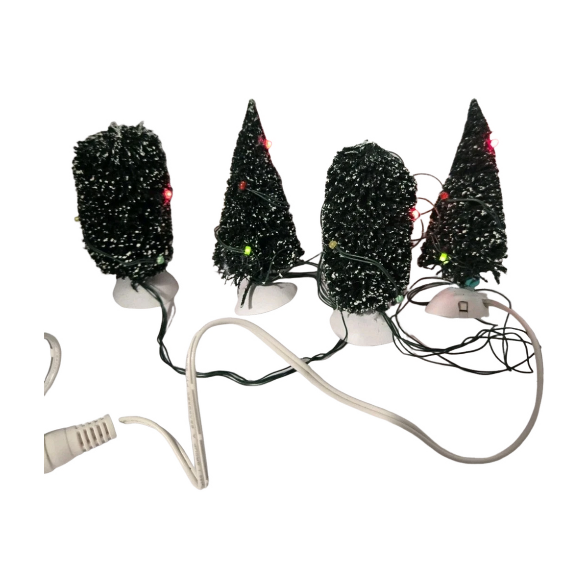 1999 “Twinkling Lit Shrubs – Green Set of 4” – Department 56 Village Accessories Item #56.52824 Image6
