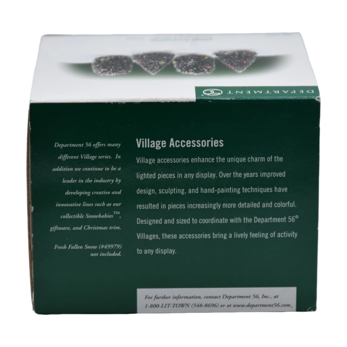 1999 “Twinkling Lit Shrubs – Green Set of 4” – Department 56 Village Accessories Item #56.52824 Image8