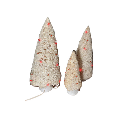 1999 “Twinkling Lit Trees – White Set of 3” — Department 56 Village Accessories Item #56.56723 Image5