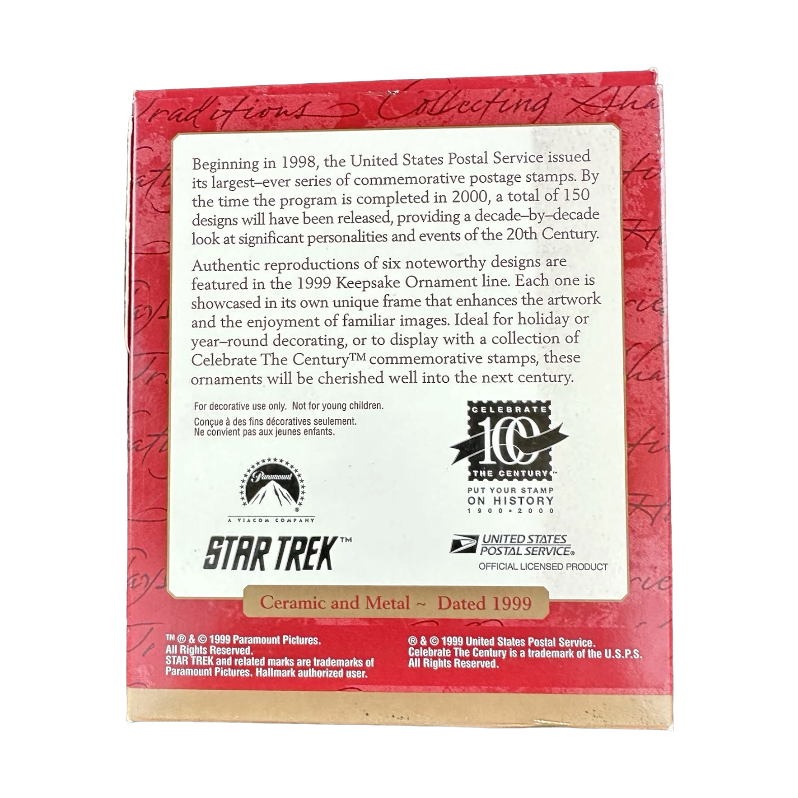 1999 U.S.S Enterprise NCC-1701 Star Trek Hallmark Ornament (Star Trek) QXI8557 Image5