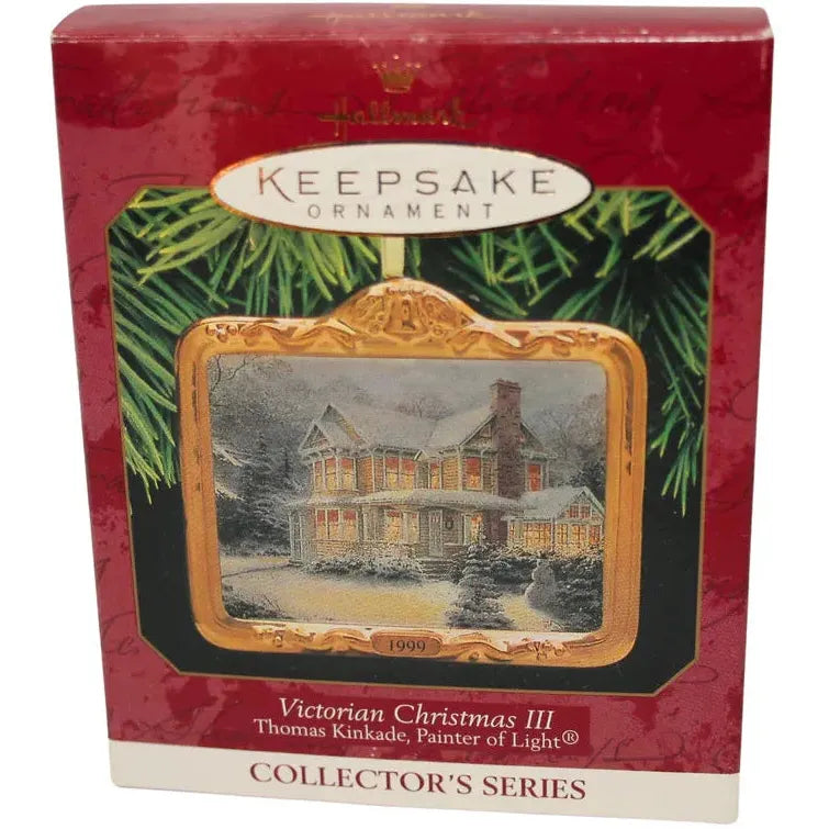 1999 Victorian Christmas III Hallmark Ornament (Thomas Kinkade) QX6407