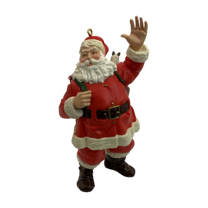 1999 Waving Goodbye Hallmark Ornament (Merry Olde Santa) QX6359 Image1