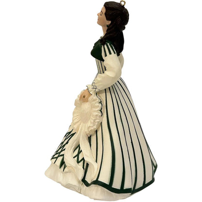 1999 White and Green Dress Hallmark Ornament (Scarlett O'Hara) QX6397